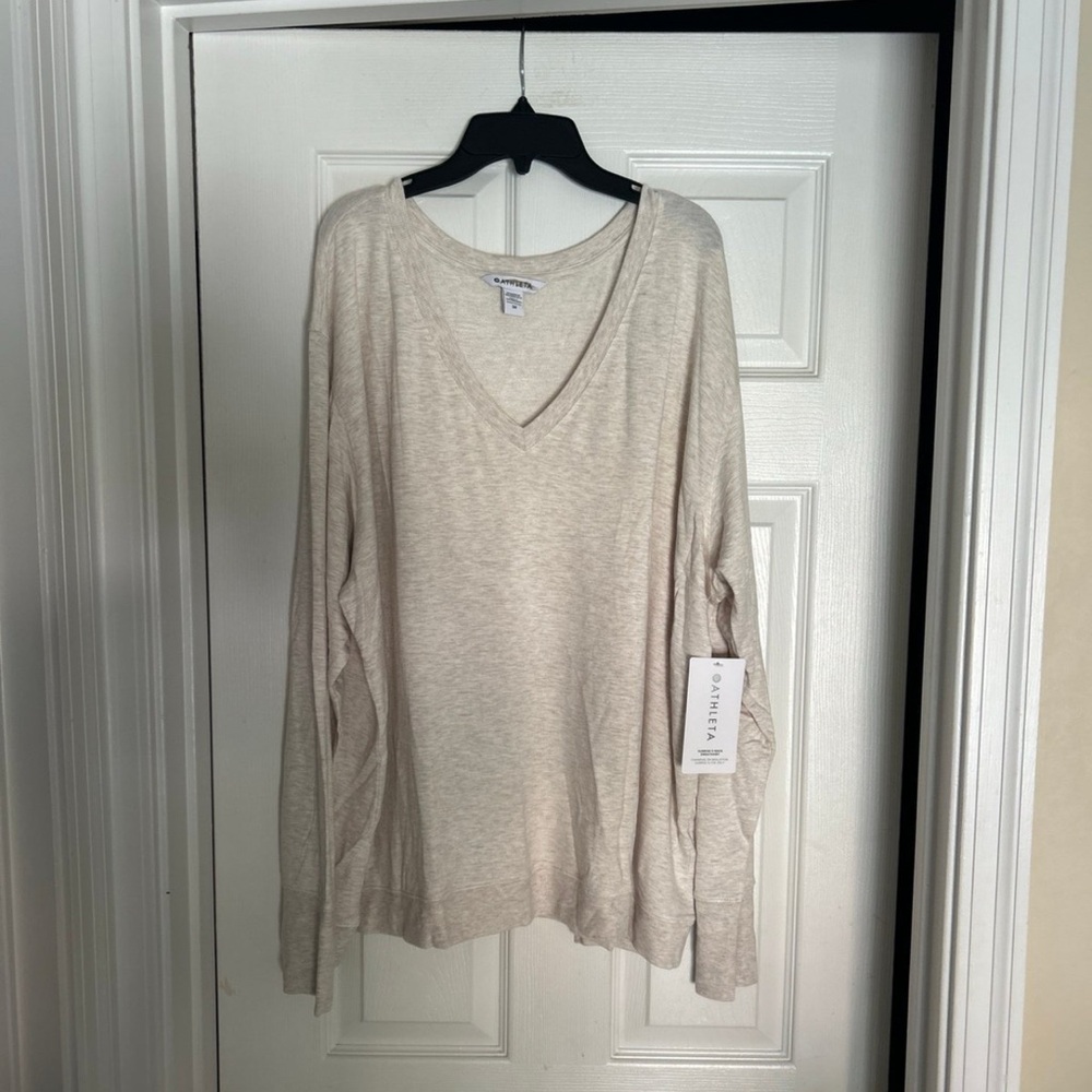 Athleta sunrise v-neck sweater, NWT 3X